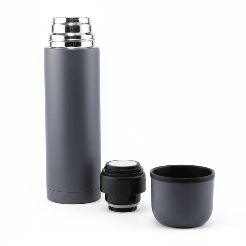 Michelino Nora Termokande – 1 Liter, Mørkegrå - Løven Home