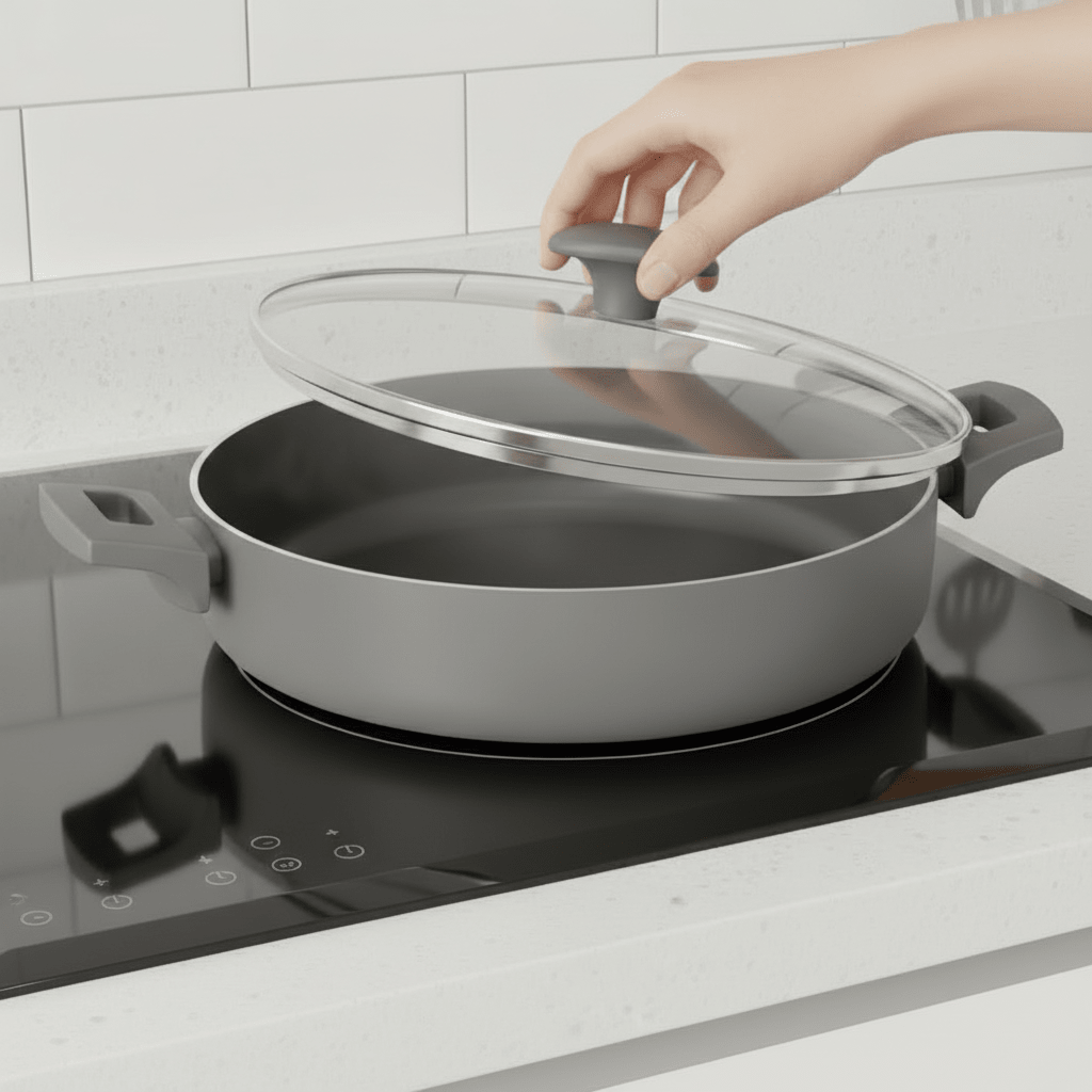 Michelino Serveringspande m/Låg 28 cm – Alythia - serien - Beige - Løven Home