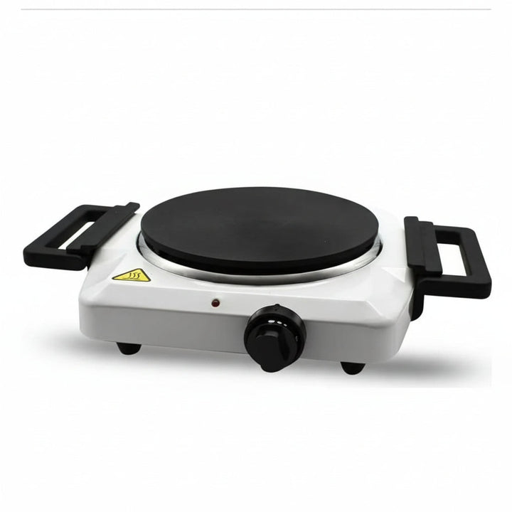 Michelino Transportabel Enkelt Kogeplade m/Foldbare Greb 1500 W | Hvid - Løven Home