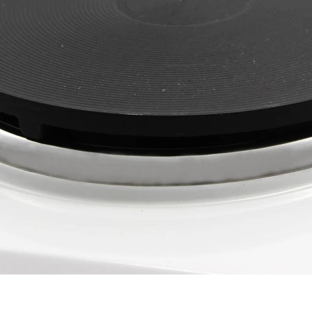 Michelino Transportabel Enkelt Kogeplade m/Foldbare Greb 1500 W | Hvid - Løven Home