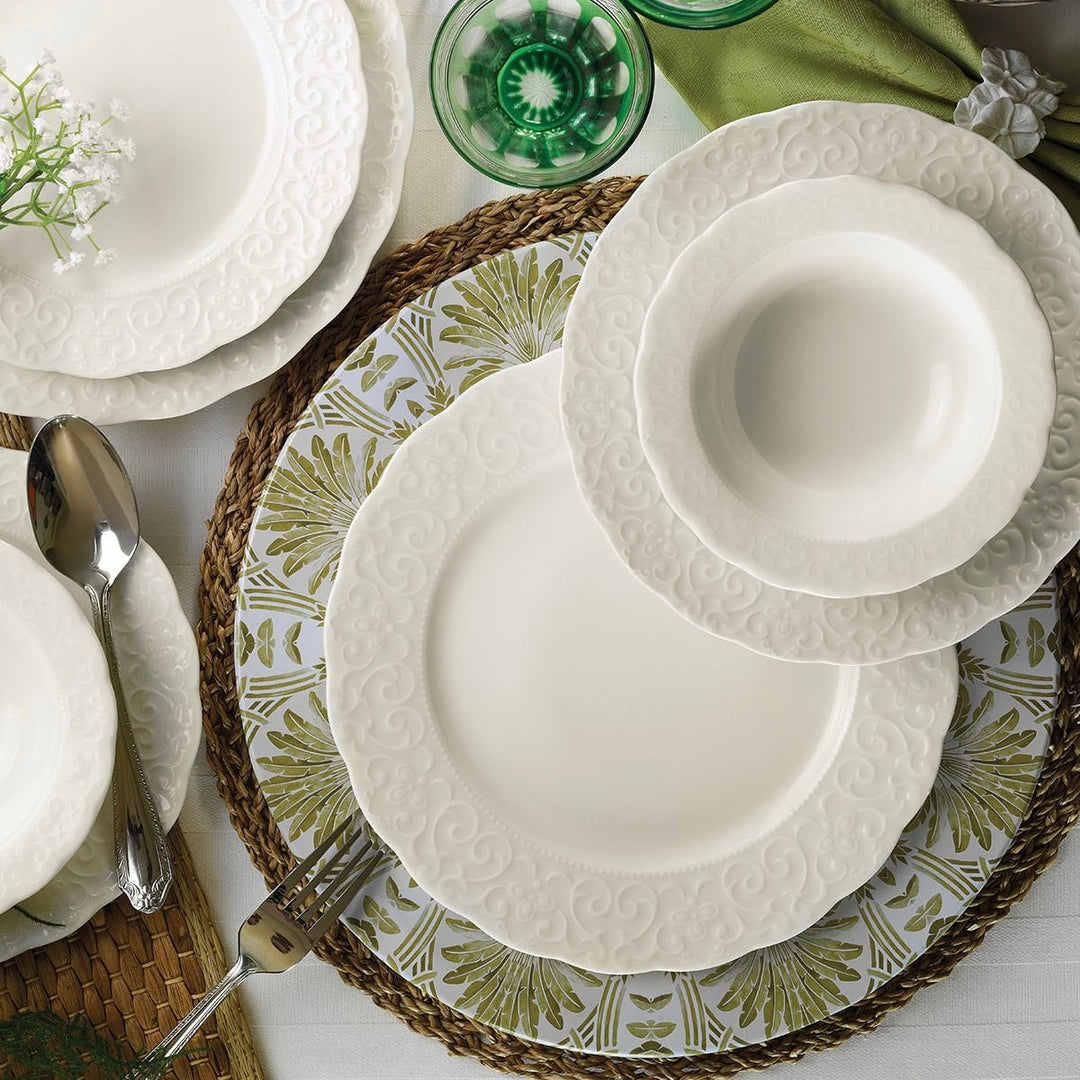 Mønstret Porcelænssæt 24 dele - Kutahya Bone Irem - Løven Home