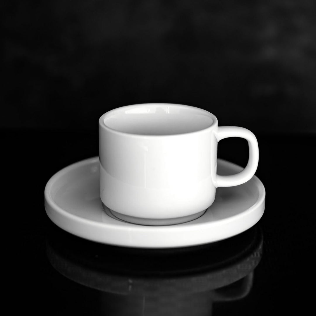 Mondo mokkasæt i porcelæn (12 dele/6 pers.) - 100 ml - Løven Home