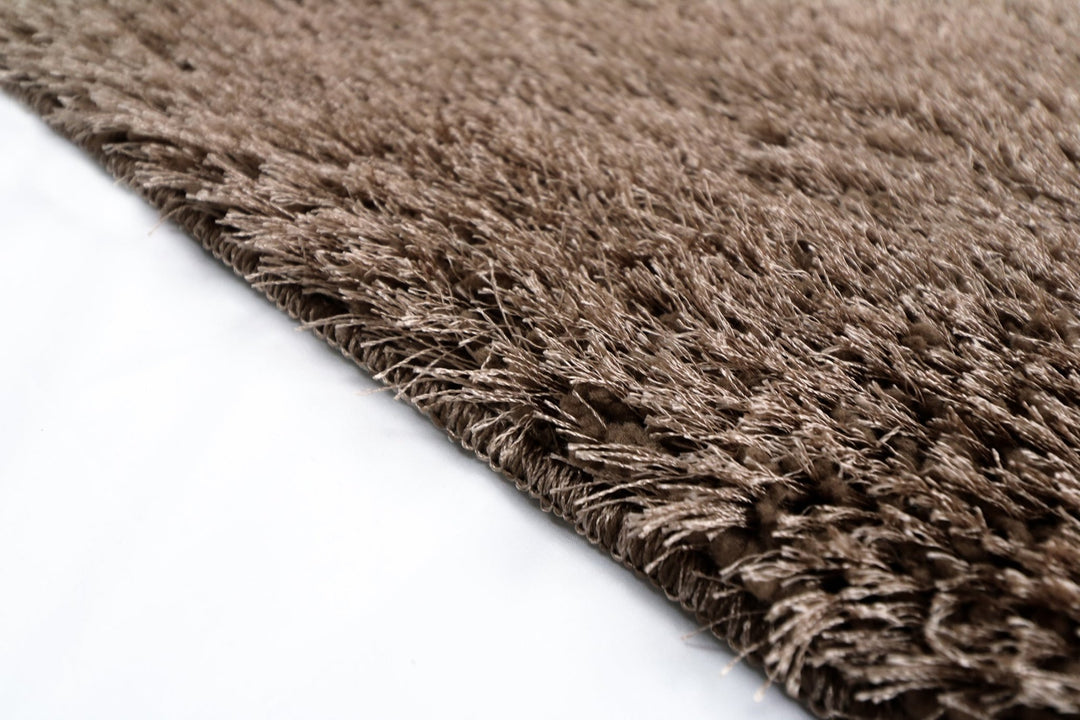 Natty Shaggy Tæppe - Brun - Løven Home