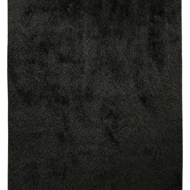 Natty Shaggy Tæppe - Sort - Løven Home
