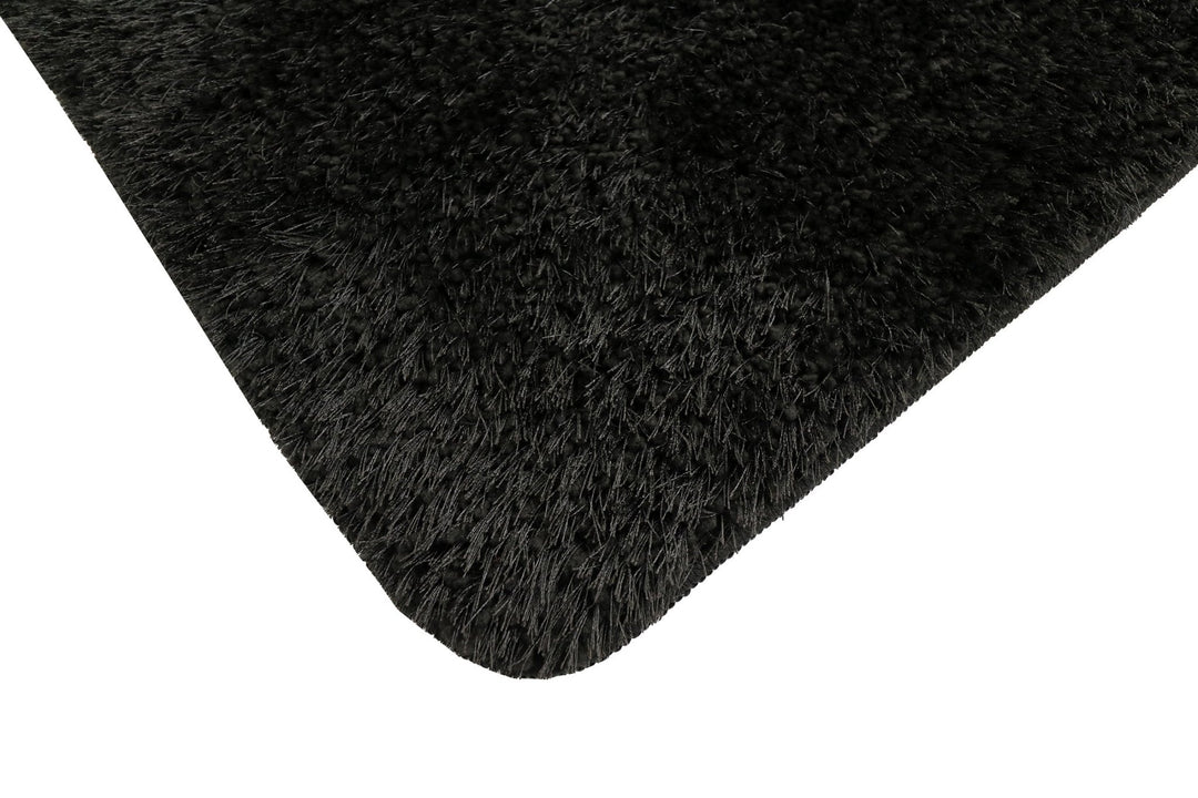 Natty Shaggy Tæppe - Sort - Løven Home