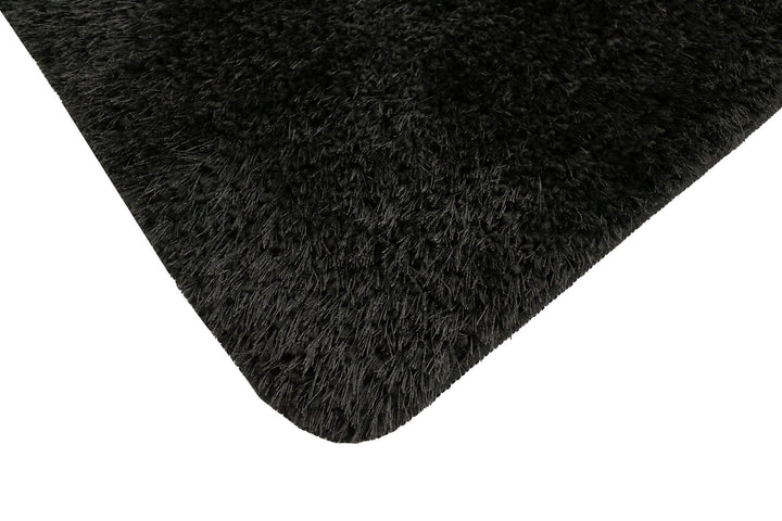 Natty Shaggy Tæppe - Sort - Løven Home