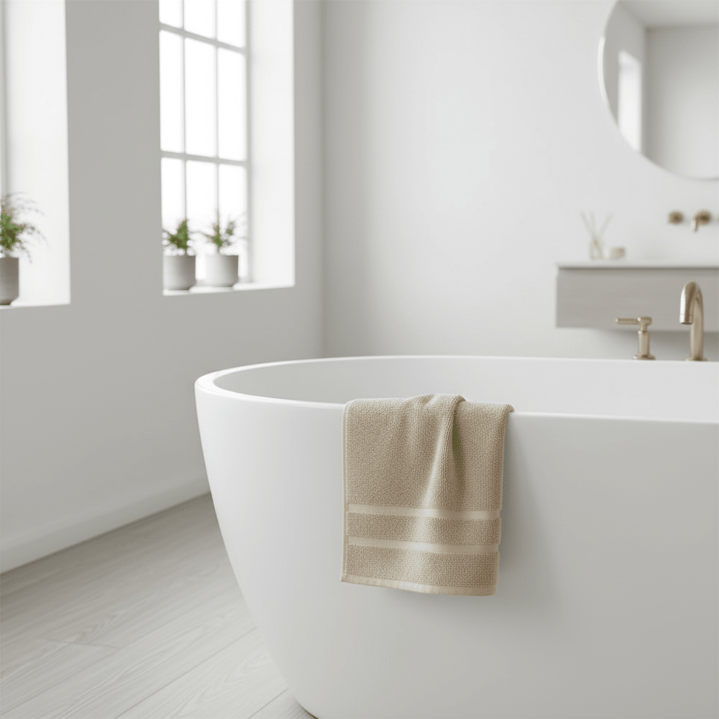 Nautica Home Anton Håndklæde – Beige, 30 × 50 cm - Løven Home