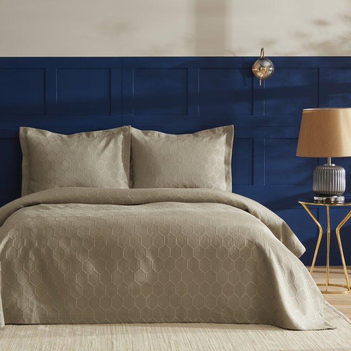 Nautica Home - Polygon Sengetæppesæt – 1 person - Løven Home