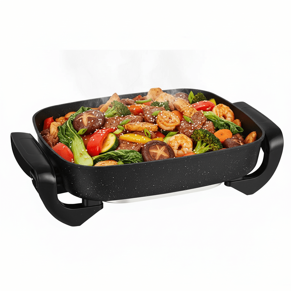 Neudorf Elektrisk Multipande 36x30x7 cm - 7 Liter - 1500W - Sort - Løven Home