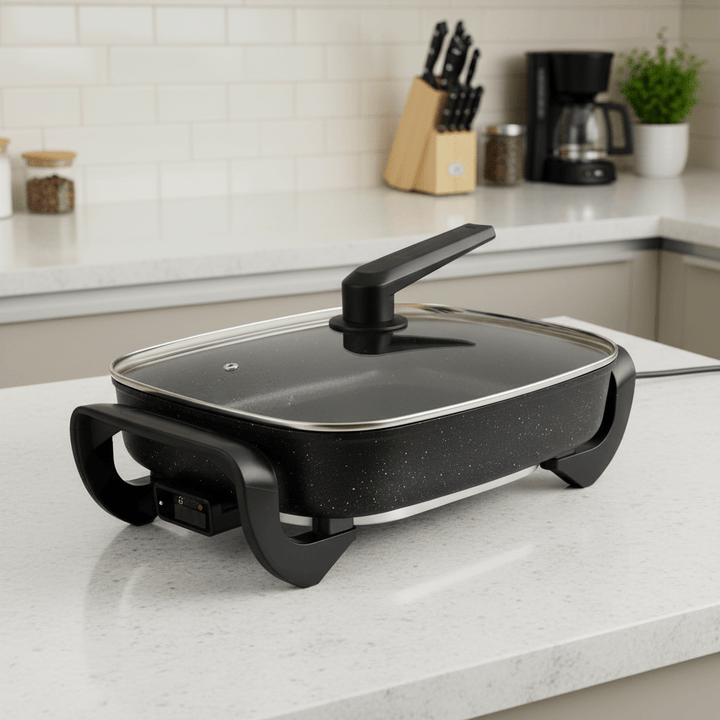 Neudorf Elektrisk Multipande 36x30x7 cm - 7 Liter - 1500W - Sort - Løven Home