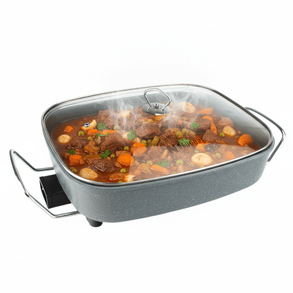 Neudorf Elektrisk Multipande 36x30x8 cm - 8 liter - 1500W - Grå - Løven Home