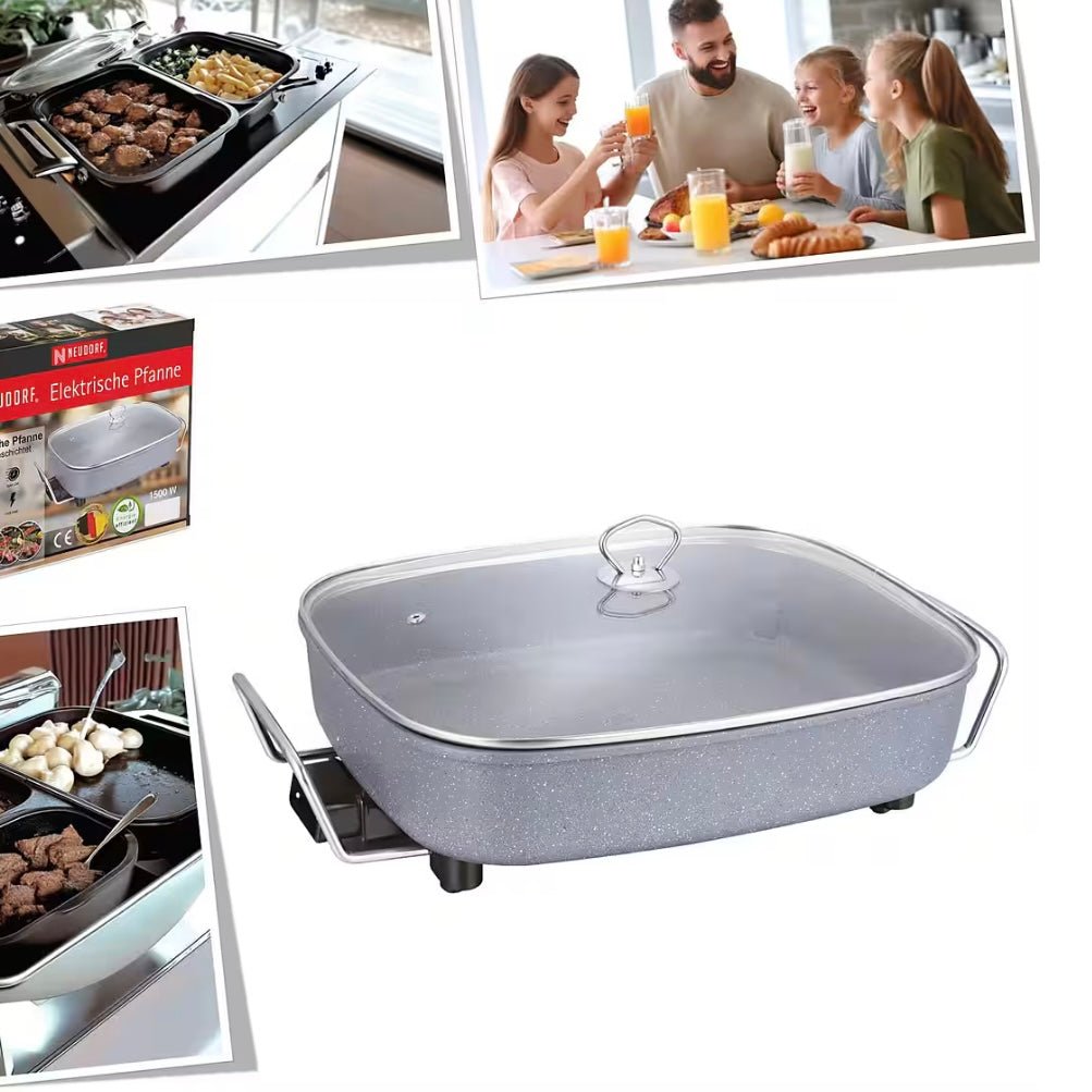 Neudorf Elektrisk Multipande 36x30x8 cm - 8 liter - 1500W - Grå - Løven Home