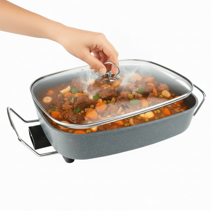 Neudorf Elektrisk Multipande 36x30x8 cm - 8 liter - 1500W - Grå - Løven Home