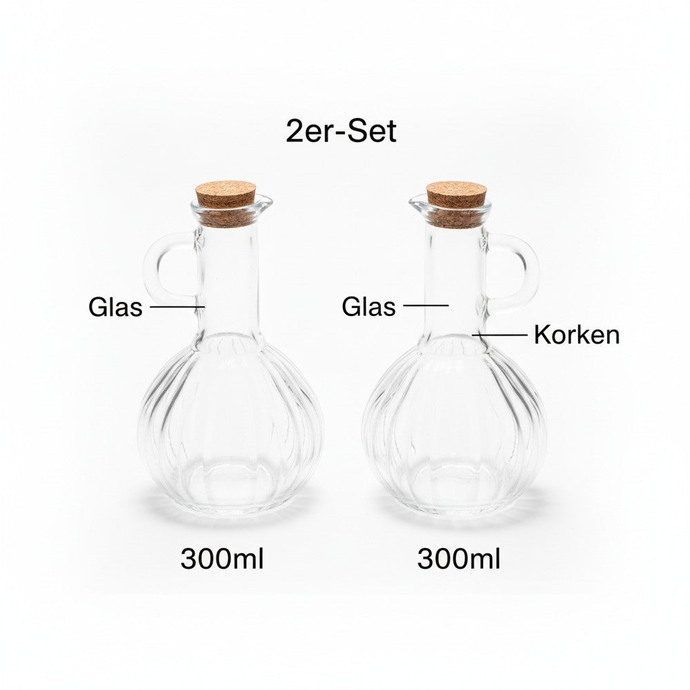 Olieflasker 2 stk. - 300 ml - Løven Home