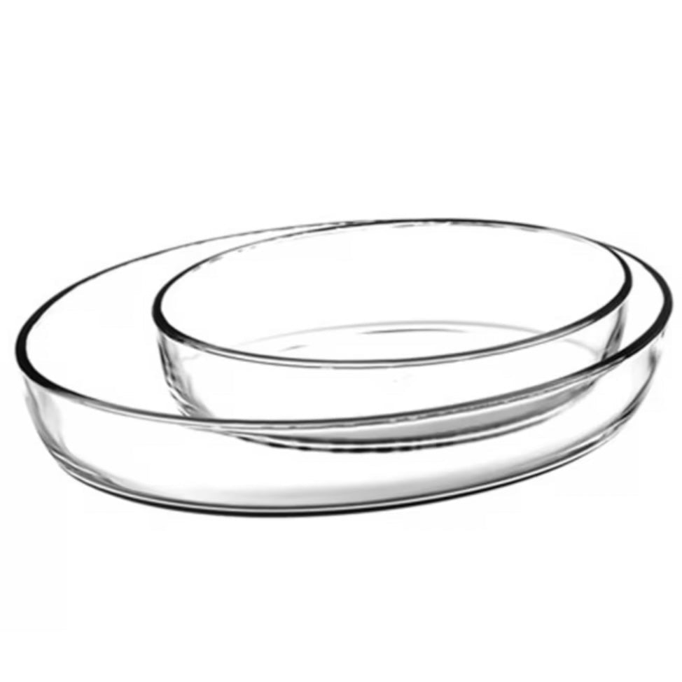 Ovalt Ovnfast Fadsæt i Glas fra Broart - Løven Home