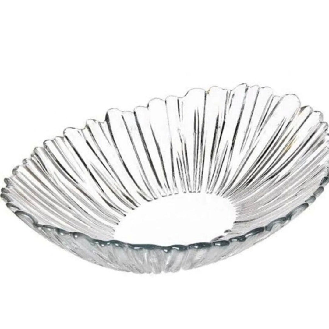 Pasabahce Aurora Oval Frugtskål 33 cm - Klar Krystal - Løven Home