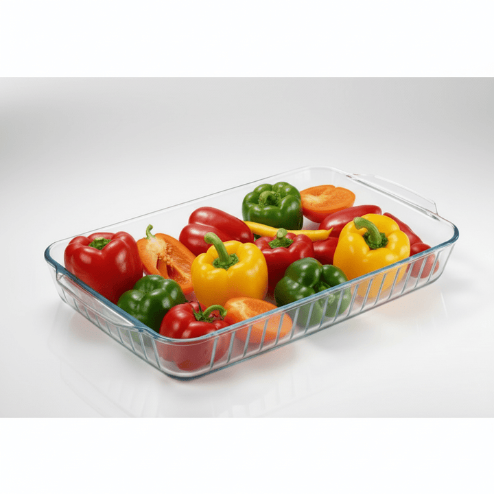 Paşabahçe Borcam – Rektangulær ovnfast fad (40 × 27 cm) - Løven Home