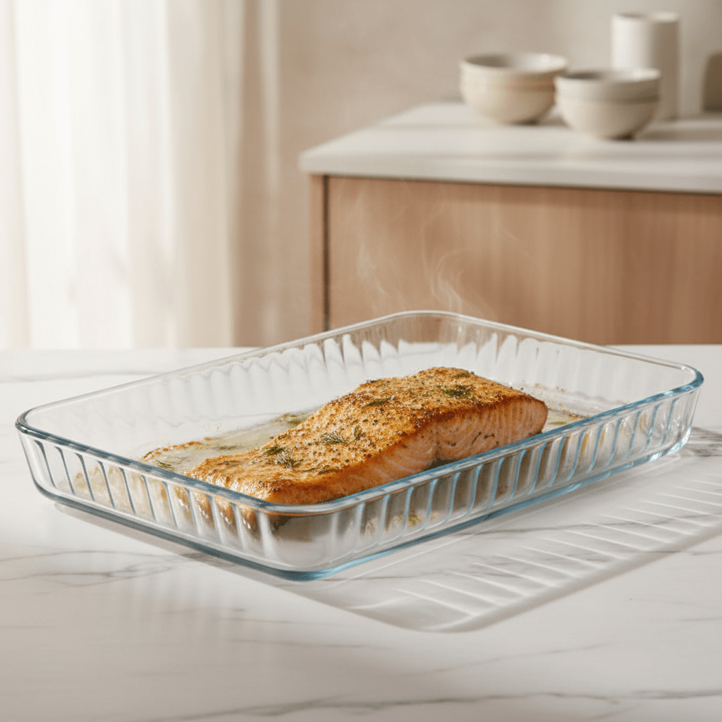 Paşabahçe Borcam – Rektangulær ovnfast fad (40 × 27 cm) - Løven Home