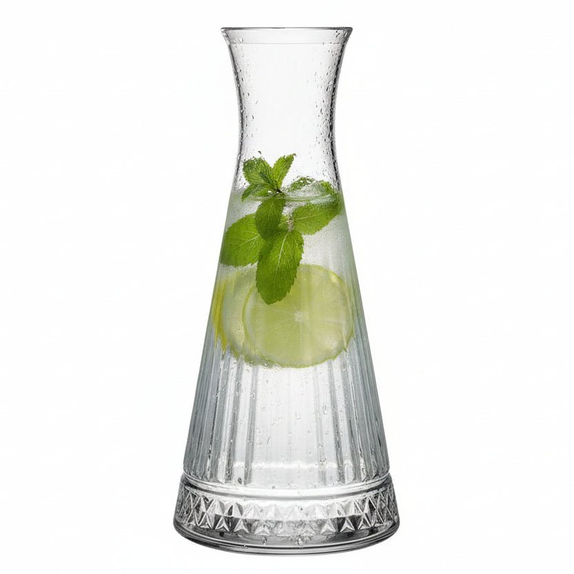 Pasabahce Elysia Glaskaraffel 940 ml – Riflet Design - Løven Home