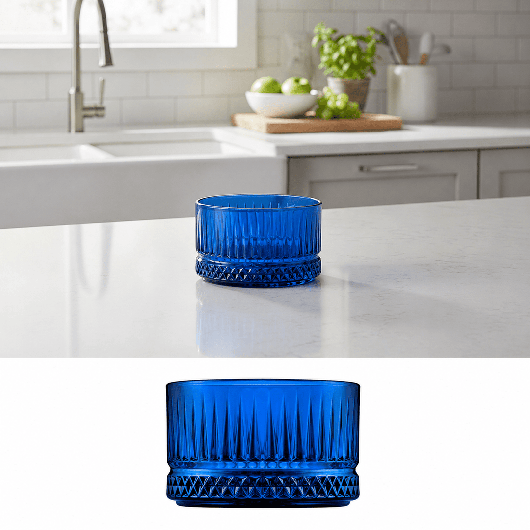 Pasabahce Elysia glasskålsæt 4 stk. (235 ml) - blå - Løven Home