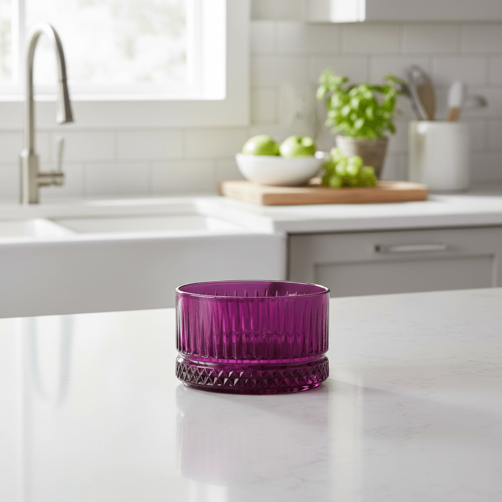 Pasabahce Elysia glasskålsæt 4 stk. (235 ml) - lilla - Løven Home
