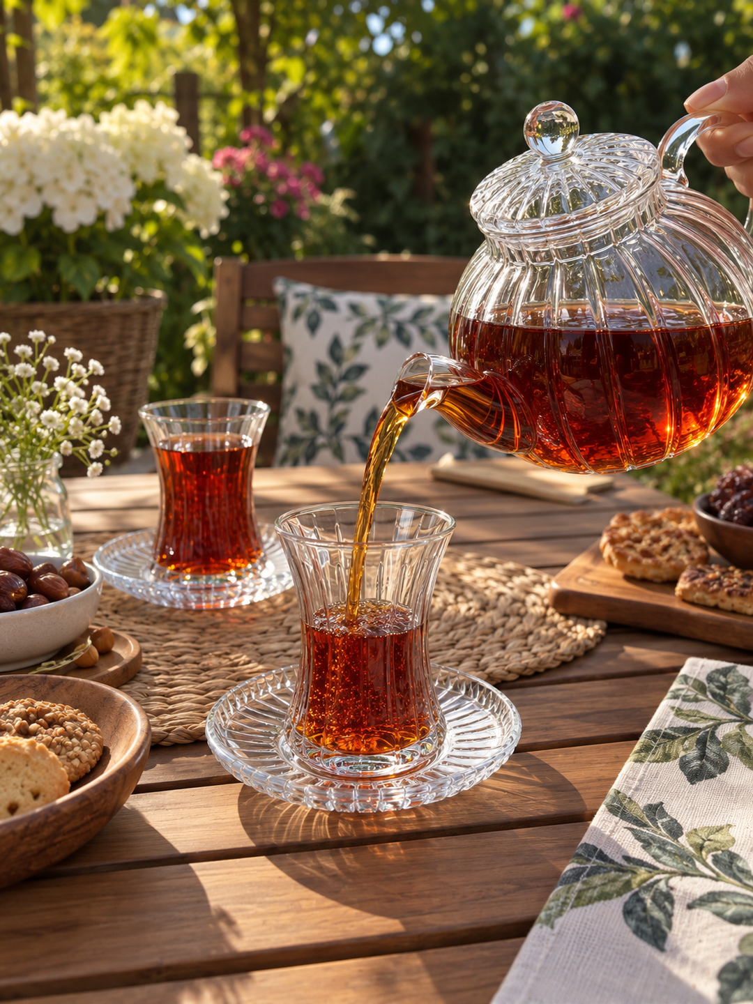Pasabahce Elysia - Teglassæt - 170 ml | 6 teglas + 6 underkopper | 6 pers. - Løven Home