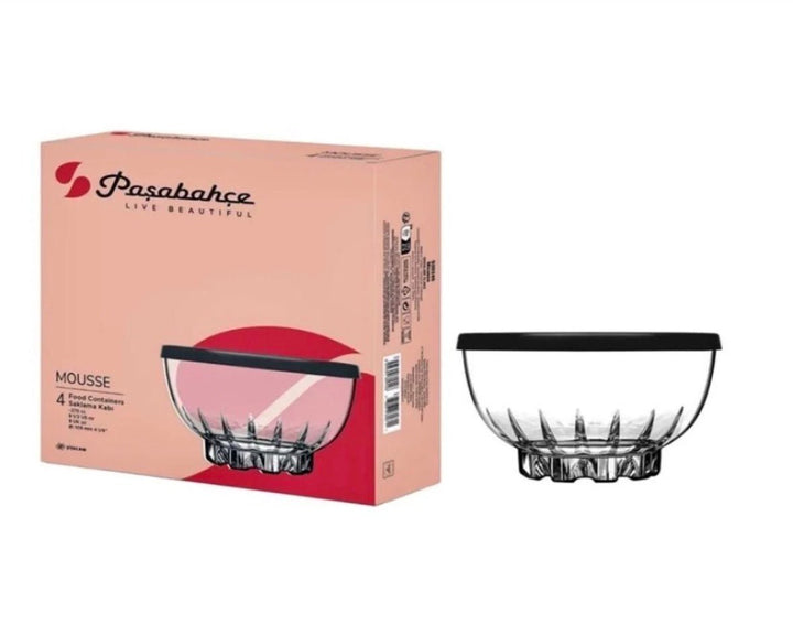 Paşabahçe Mousse opbevaringsglas (4 stk/270 ml) - Løven Home