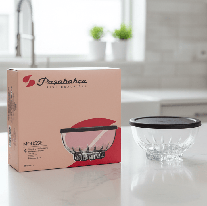Paşabahçe Mousse opbevaringsglas (4 stk/270 ml) - Løven Home