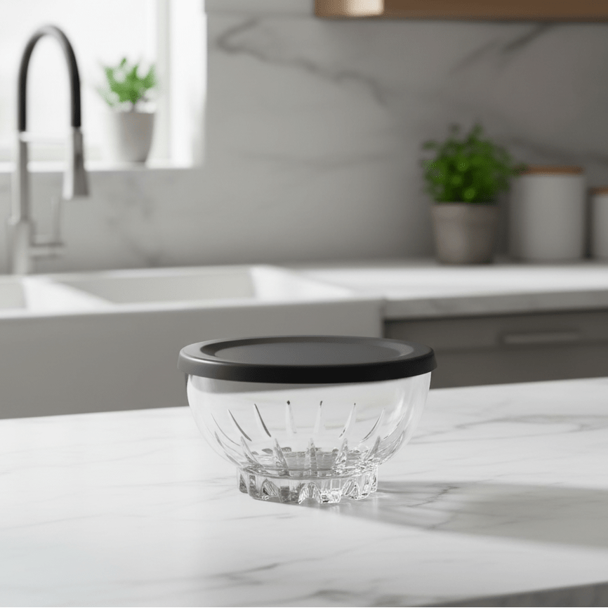 Paşabahçe Mousse opbevaringsglas m/låg - 4 stk. (270 ml) - Løven Home