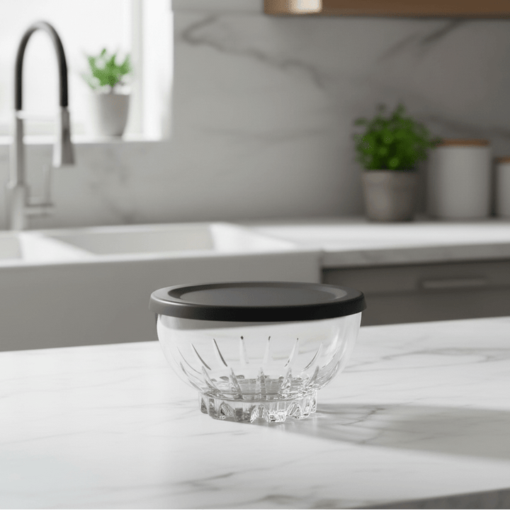 Paşabahçe Mousse opbevaringsglas m/låg - 4 stk. (270 ml) - Løven Home