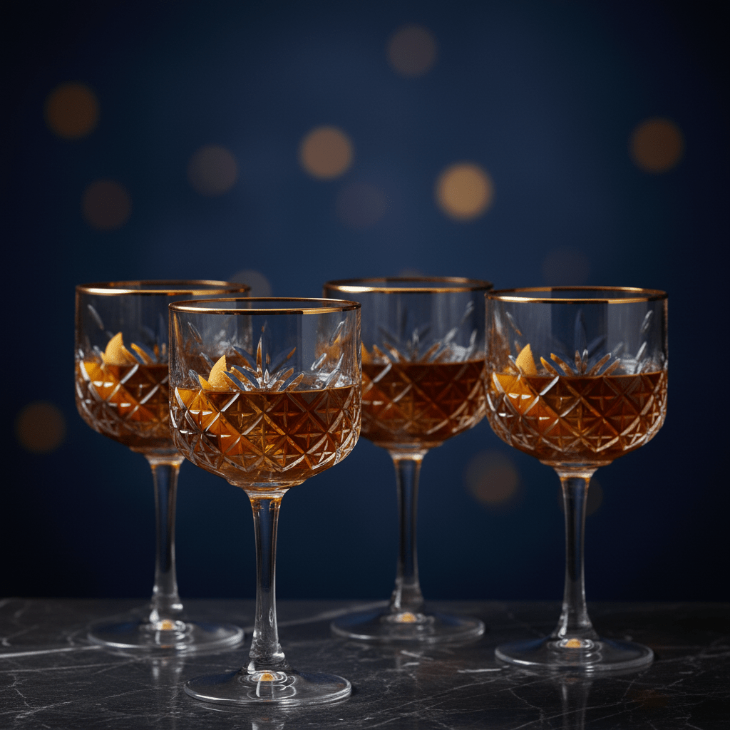 Pasabahce Timeless Golden Touch - Cocktailglas m/Guldkant - 4 stk. 490 ml - Løven Home