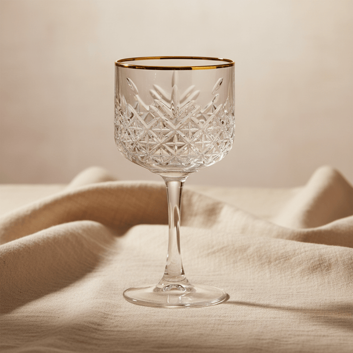 Pasabahce Timeless Golden Touch - Cocktailglas m/Guldkant - 4 stk. 490 ml - Løven Home