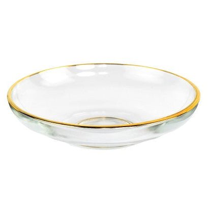 Pasabahce Üsküdar Glasunderkop m/Guldkant – Golden Touch - 10 cm - 6 stk. - Løven Home