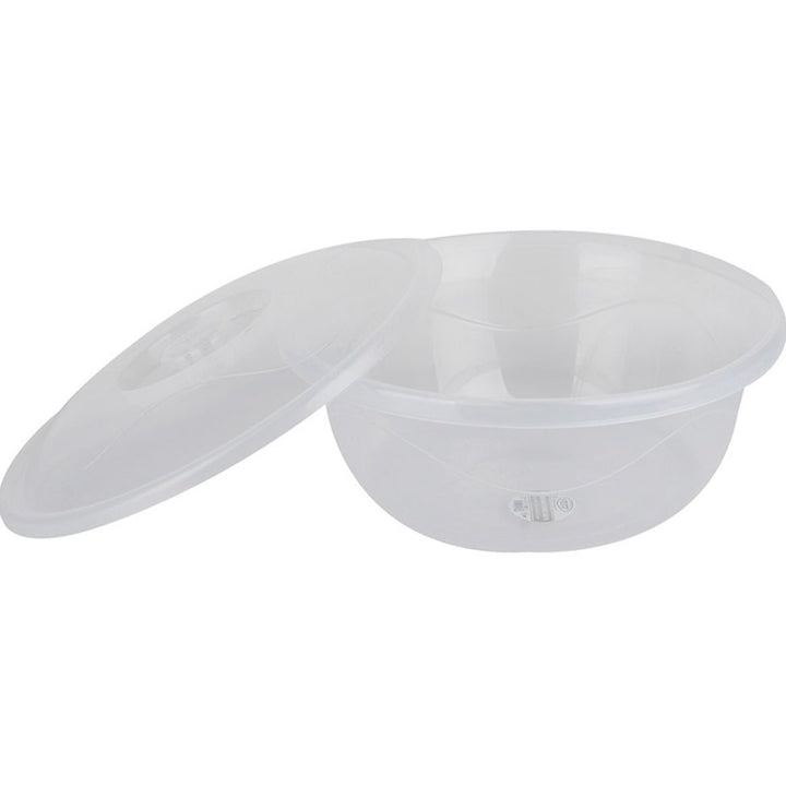 Plastik Opbevaringsbøtte Rund Med Låg (Gennemsigtig) 26 Liter - Løven Home