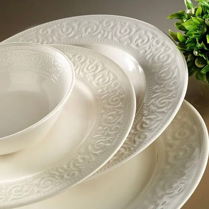 Porcelænssæt 24 dele 6 personer - Kutahya Acelya - Løven Home