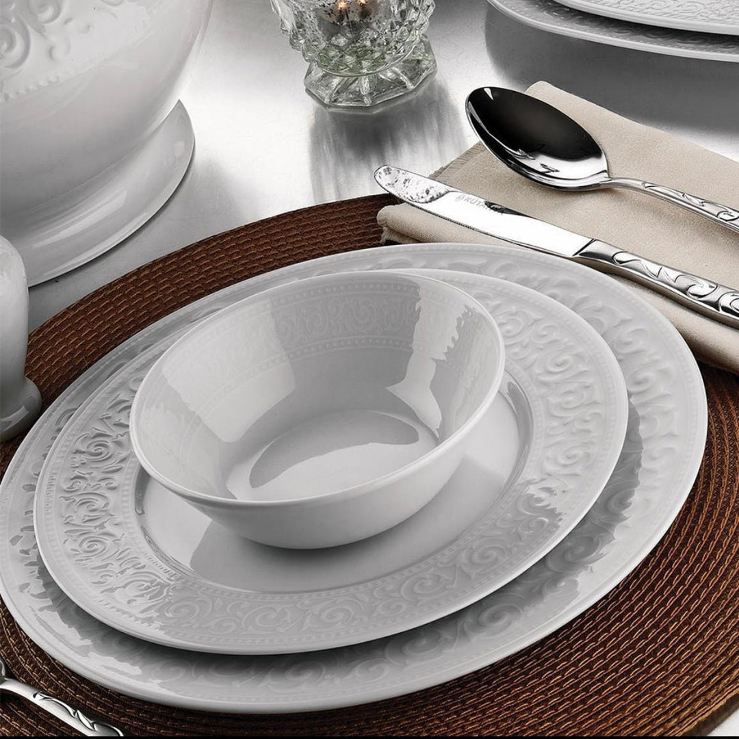 Porcelænssæt 24 dele 6 personer - Kutahya Acelya - Løven Home