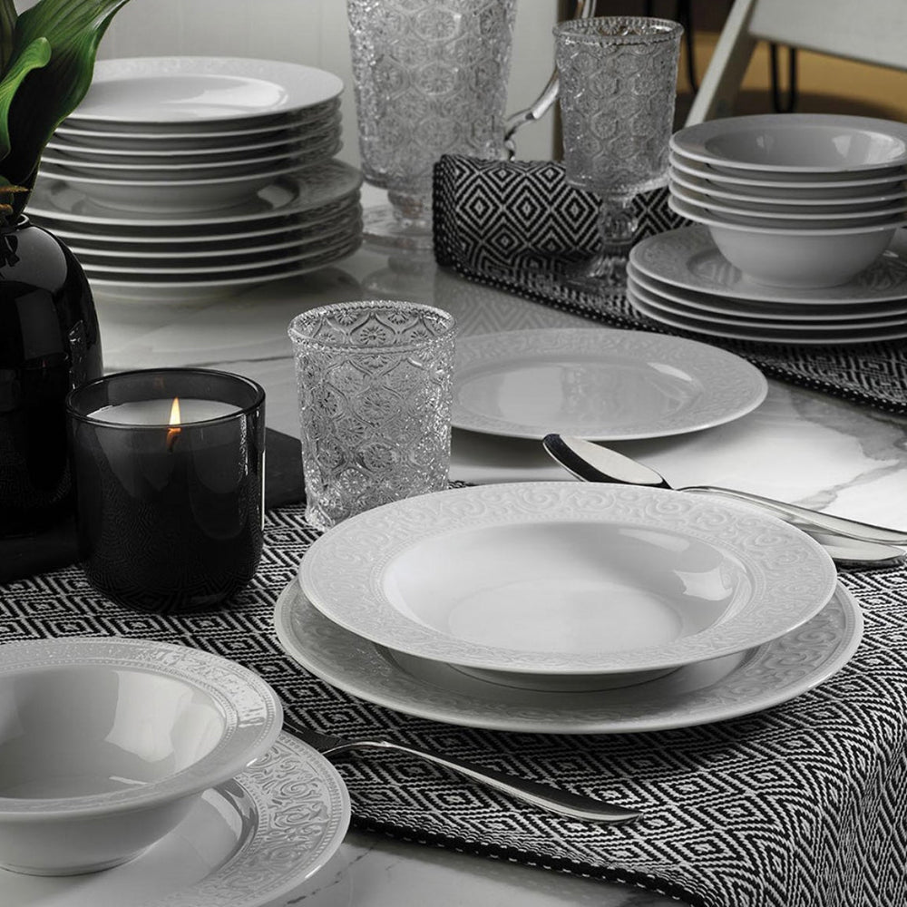 Porcelænssæt 24 dele 6 personer - Kutahya Acelya - Løven Home