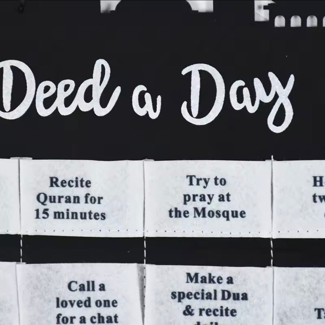 Ramadan Filt Kalender for Børn - Flere Farver og Varianter - Løven Home