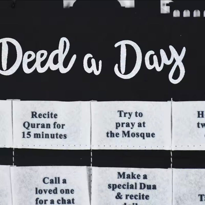 Ramadan Filt Kalender for Børn - Flere Farver og Varianter - Løven Home