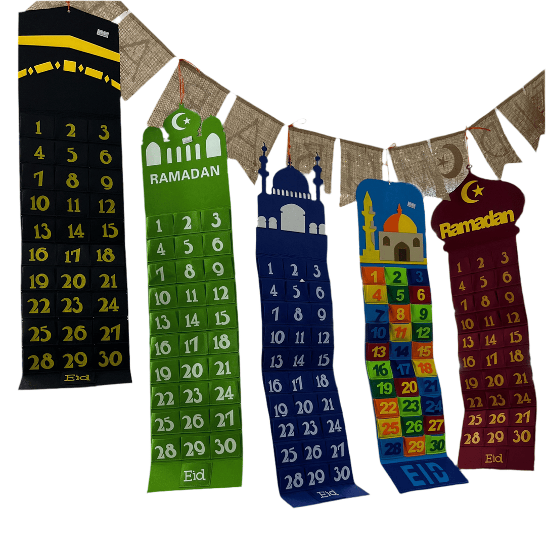 Ramadan Filt Kalender for Børn - Flere Farver og Varianter - Løven Home