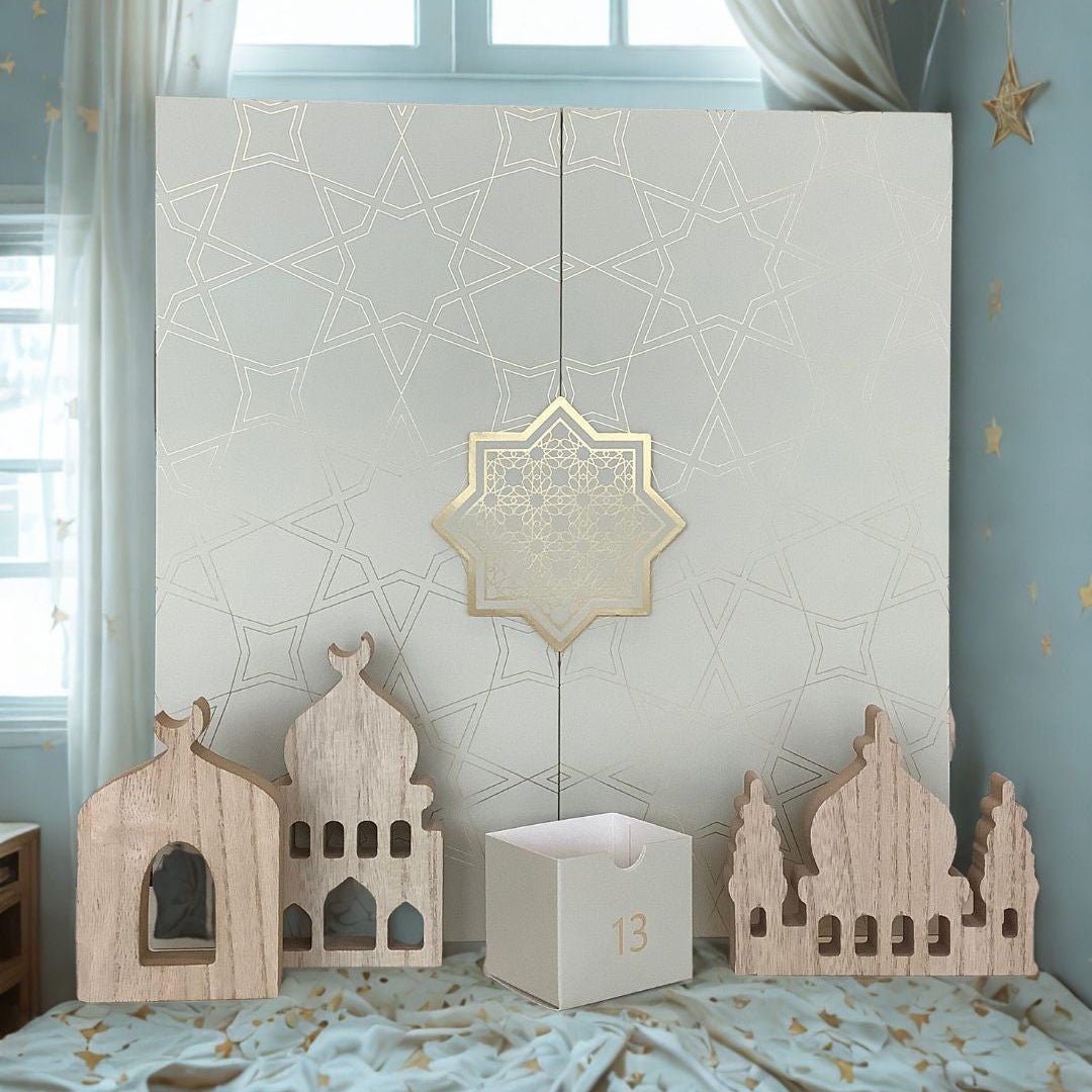 Ramadan Kalender 2026 - Fyld Selv - Hvid/Guld - Løven Home