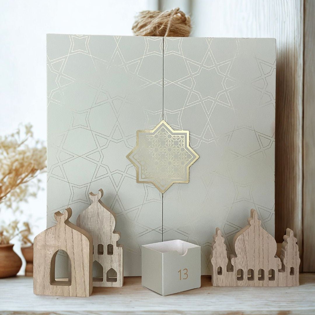 Ramadan Kalender 2026 - Fyld Selv - Hvid/Guld - Løven Home