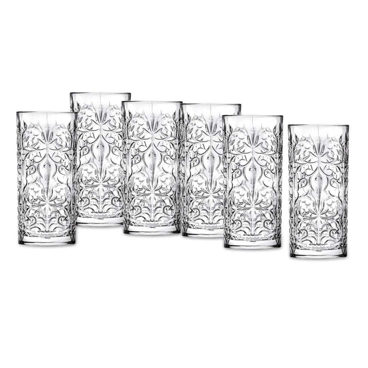 RCR Tattoo Krystal Drikkeglassæt 6 Dele 370 ML - Løven Home