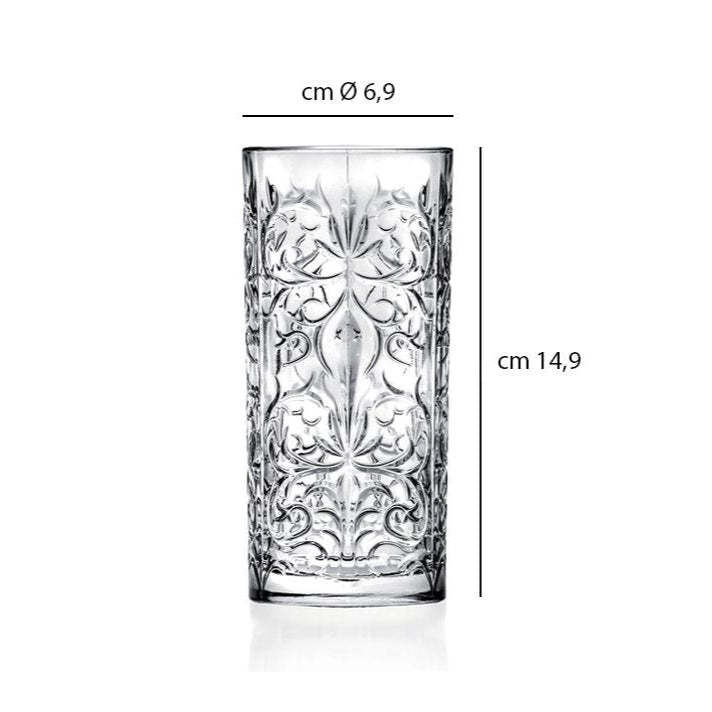 RCR Tattoo Krystal Drikkeglassæt 6 Dele 370 ML - Løven Home