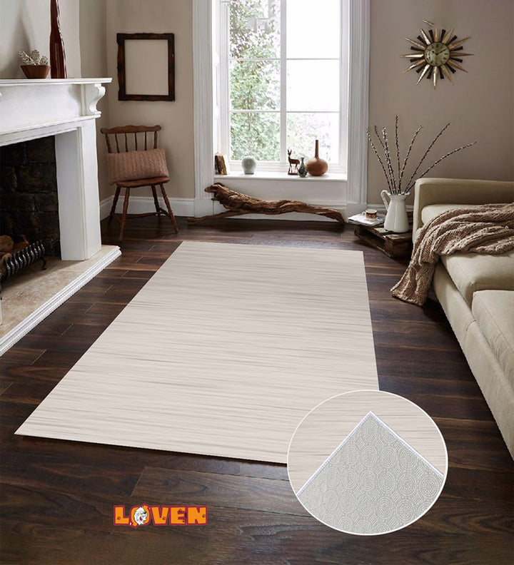 Løven Vaskbart Tæppe - 4 Cream