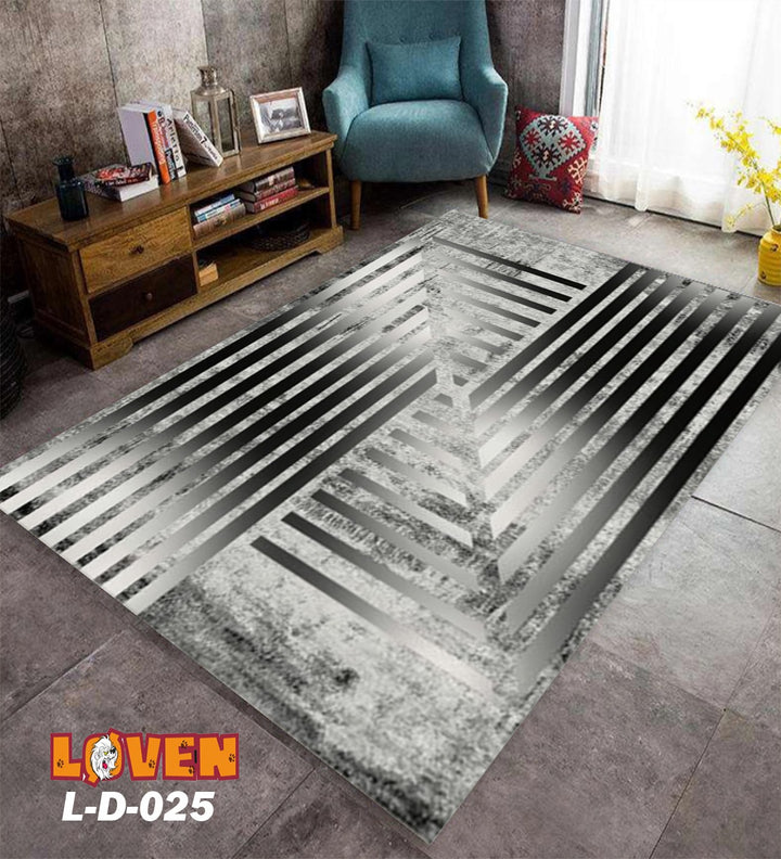 Løven Vaskbart Tæppe - 10 Grå