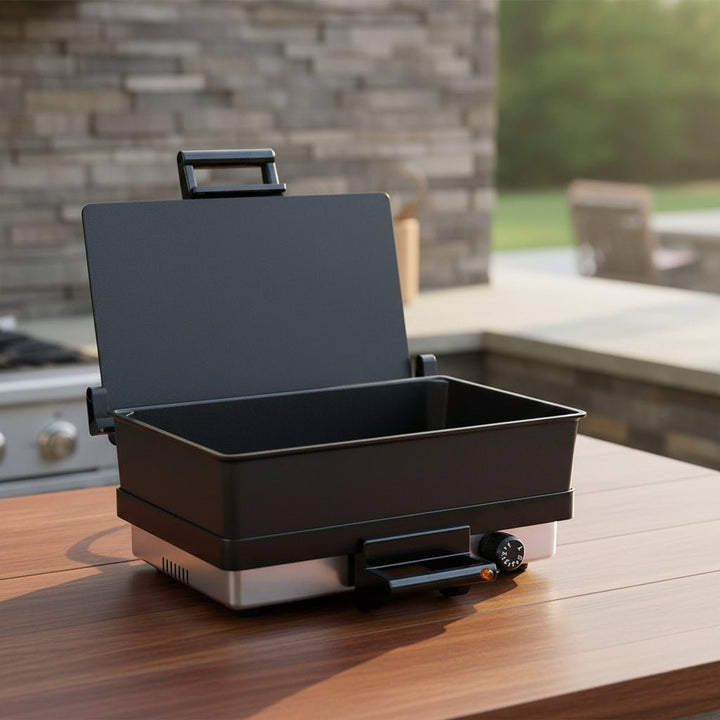 Roland dyb granit bradepande (tepsi) til kontaktgrill/multigrill (37 x 24 x 8,5 cm) - Løven Home