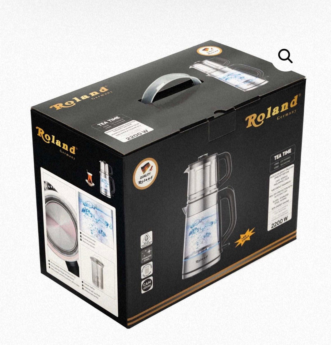 Roland - Elektrisk Glas Temaskine - 1,7 &amp; 1,0 liter - Løven Home