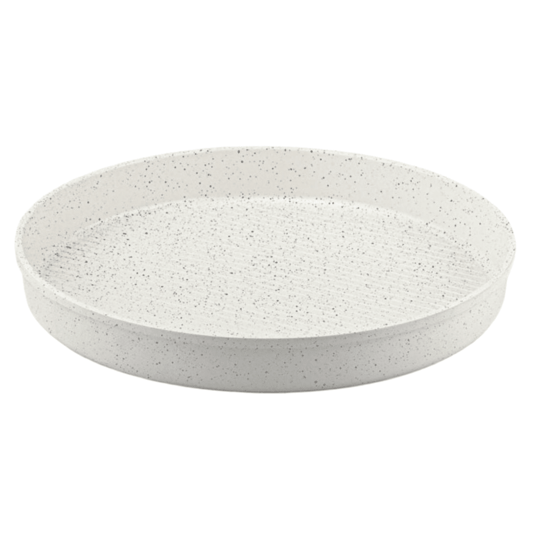 Rund Ovn Bradepande Granit 32 cm - Tac Döküm - Hvid - Løven Home