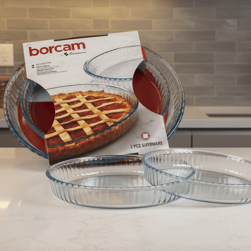 Rundt Ovn Glasfadsæt 2 stk. - Borcam - Løven Home